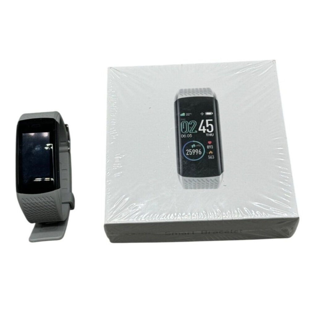 Walker cam CB fitness tracker gray smart watch bracelet black adjustable READ